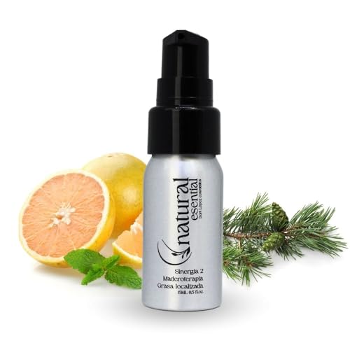 Sinergia 2 | Maderoterapia Grasa Localizada 15ml | Aromaterapia | Mezcla Aceites Esenciales | Propiedades Lipolíticas, Estimulantes Circulatorias,Antiinflamatorias y Tonificantes