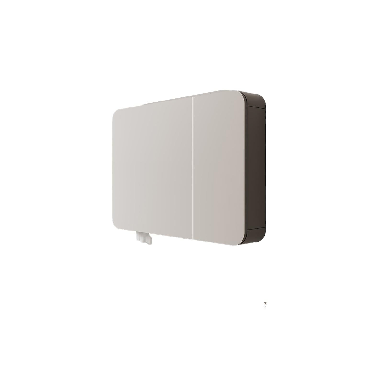 Armario con Espejo de baño,Mobile a Specchio per Bagno Armadietto da Parete,Divisorio portaoggetti, mensola, impermeabile, elegante(60cm/23.6in)