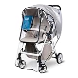 Bemece Stroller Rain Cover, Universal Stroller Accessory, Baby Travel Weather Shield, Windproof and Waterproof, Protect from Dust and Snow
