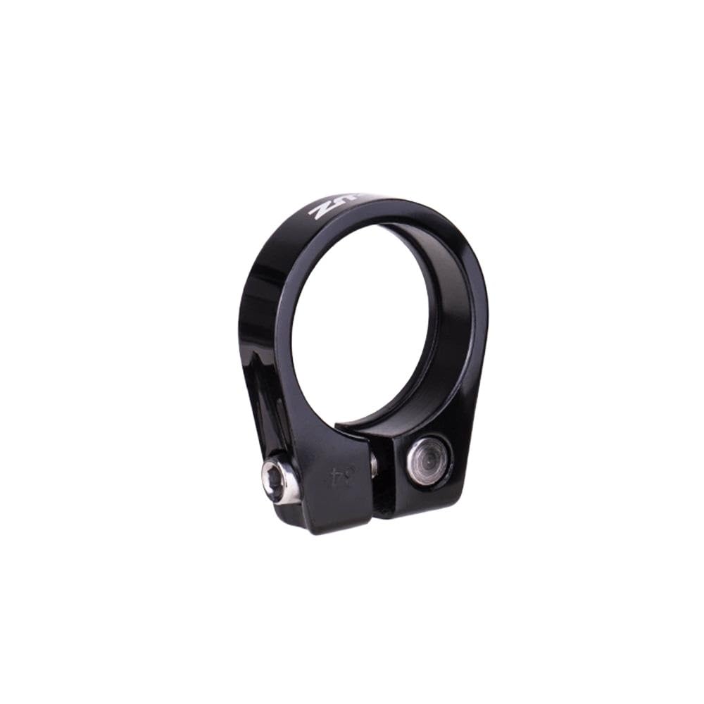 Zhangwj 31.8Mm Black Bike Seat Clamp Cycling Saddle Tube Clamp Aluminum Alloy Seat Post Lock Seatpost Clamps For 28.6 31.8 34.9 Mtb Bike(31.8Mm Black)