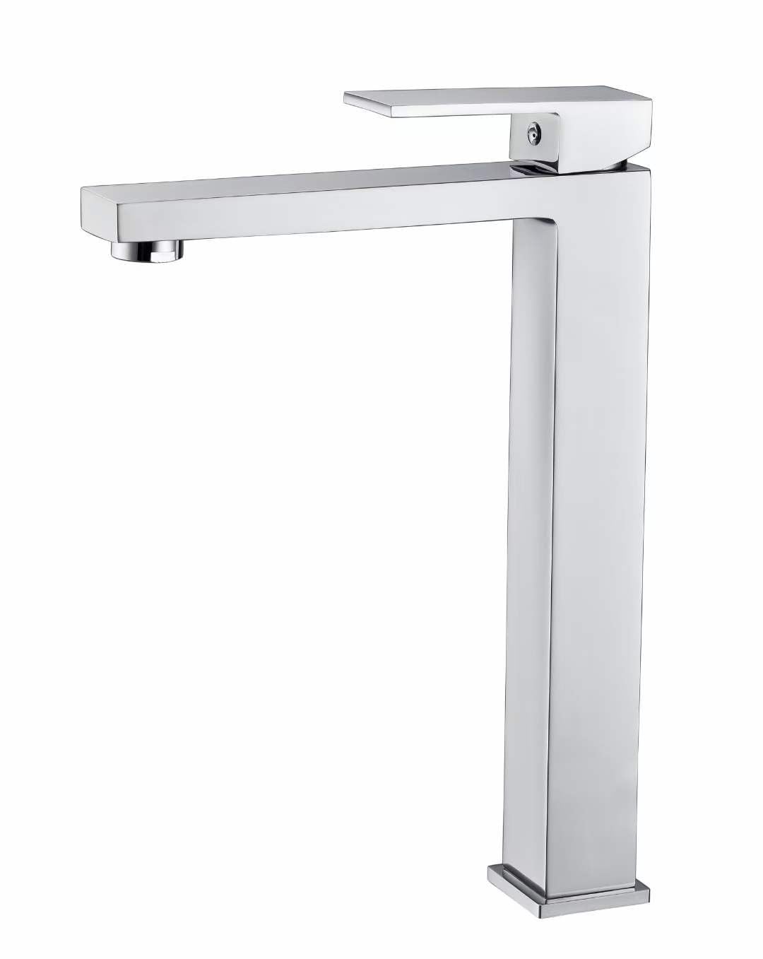 Single Lever Basin Mixer Wash Basin Faucet Hot & Cold Water Bathroom Faucet Italian Design Lavatory Vanity Tap Brass (Chrome) (Tall)