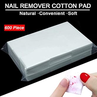 Nail Polish Gel Remover Tools Kit, Soak Off Cap Clip, UV Gel Polish Cuticle Pusher, 200ml Dispenser Bottle, 600 PCS Cotton Pads, Handle Brushes, 100/180 Nail File, Buffer Block, Finger Separators