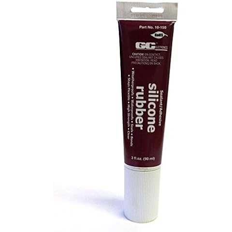 "GC Electronics 10-150 SILICONE RUBBER ADHESIVE SEALANT, TUBE W/DISPENSING NOZZLE, 3 FL. OZ." Cover