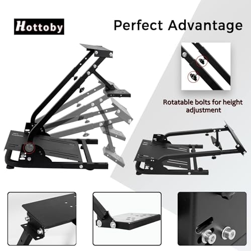 Hottoby RACING WHEEL STAND 1 Simulator Cockpit Steering Wheel Stand Foldable&Multi-Level Adjustable Fit thumb #1