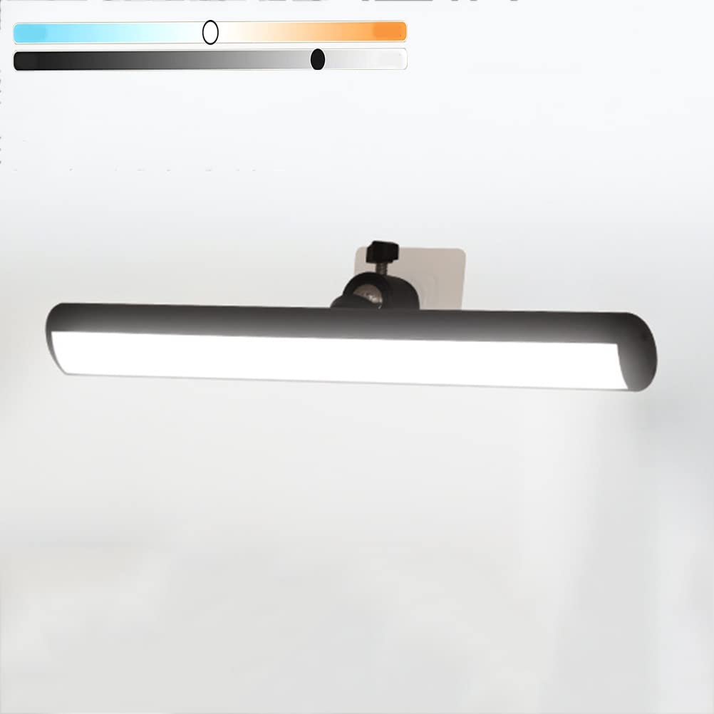 Lampada da lettura a LED, barra luminosa a LED dimmerabile al tocco, luce da lettura con batteria ricaricabile USB incorporata Lampada da cucina da 2000 mAh, lampada da specchio, 32 cm