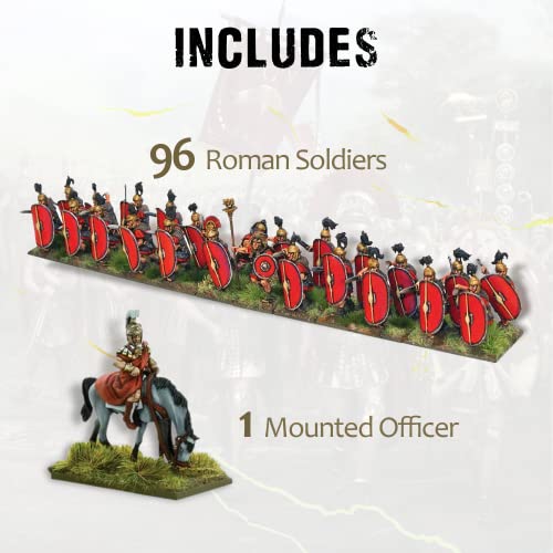 Warlord Games Wargames Delivered, Caesarian Roman Starter Army 28mm Miniatures Includes 98 Infantry, 1 War Machines - Image 2