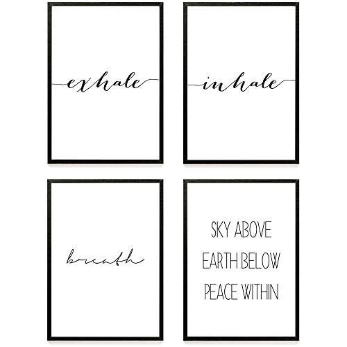 Heimlich® Premium Poster Set OHNE Bilderrahmen | 4 x DIN A4 -...