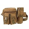 VALICLUD 1 Pièce Banane Poche Hommes De Taille Petit en Cours D'exécution De Rangement De Chasse D'articles Divers à La Taille d'argent De Sport Khaki Tissu Oxford