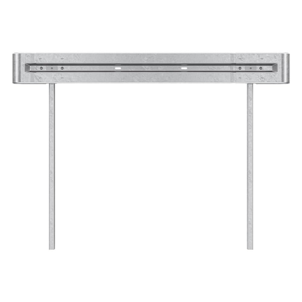 Schutzplanken Komplett-Set 2,80 Meter Länge, zum Einrammen, Profil B aus Stahl, Art.-Nr. 38556 | Leitplanke | Stahlschutzplanke