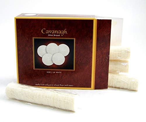 Congregation Communion Breads/Wafers; 1-3/8" Diameter, White Flour (1,000 per box)