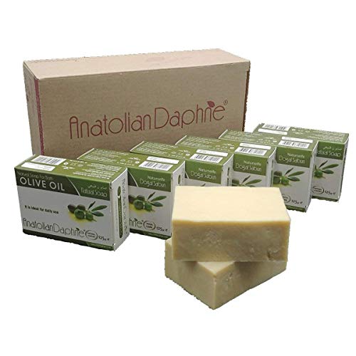Olive Oil Bar Soap - 100% Natural Pure & Artisan Hand Crafted Quality  (6 Bar Family Set)