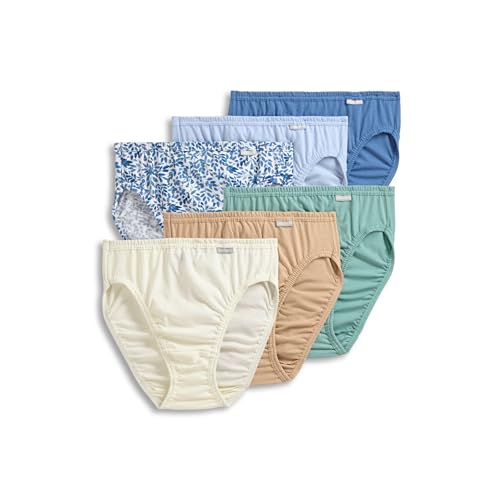 Image of Jockey Women's Underwear Plus Size 100% Cotton Elance French Cut - 6 Pack