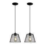 Pendant Light,Black Industrial Light Fixture Retro Style Vintage Loft Farmhouse Ceiling Vintage...