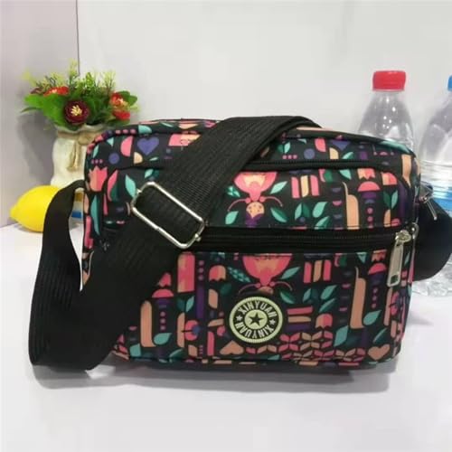 Image of MOMISY Women Mobile Messenger cellphone Bag Ladies Nylon Shoulder Cross Body Long Strap for College, Outing, Travelling, Work