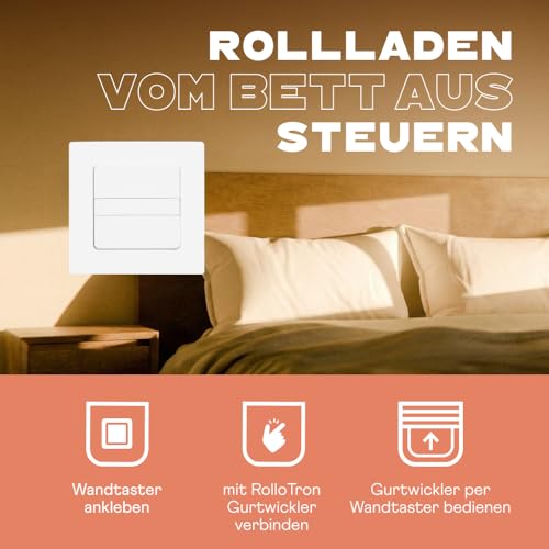 HOMEPILOT - Interruptor de pared Smart 1 grupo | Controla fácilmente dispositivos Smart Home. Para luces, calefacción o persianas. 1 interruptor, hasta 16 dispositivos. - imagen 3