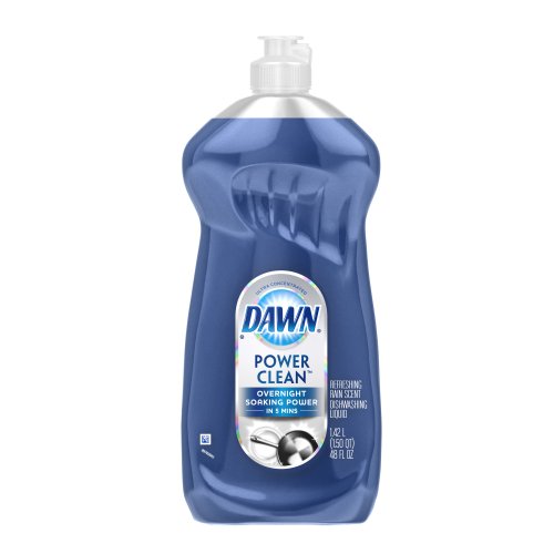Image of Dawn Ultra Power Clean Dishwashing Liquid, Refreshing Rain Scent, Blue, 48 Ounce (Pack of 9)