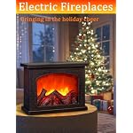 Electric Fireplace Decorative,Small Fire Place Lamp with LED Flame Effect - Image 6