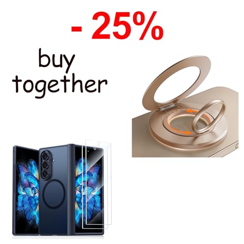 Magnetic Case & Magnetic Phone Grip Ring Holder Kickstand