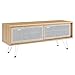 Modway Nomad Modern Wood Grain Laminate TV Stand for TVs up to 52" in Oak