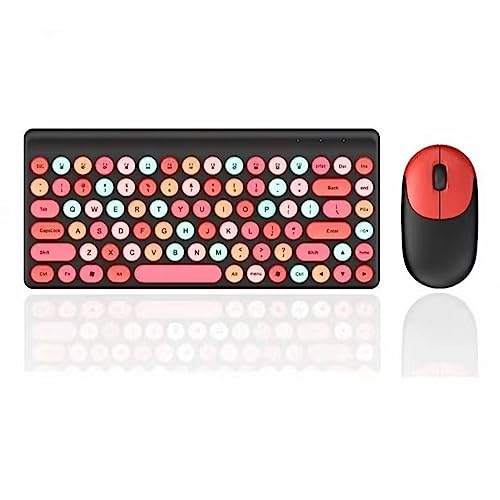 Teclado y ratón inalámbrico de 86 teclas para un escritorio ordenado