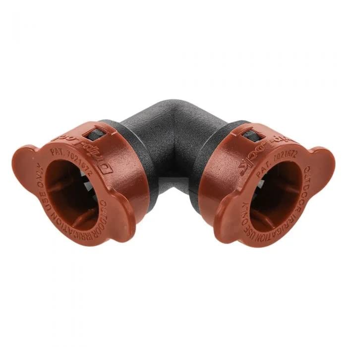 Orbit DripLock 67450 - Gomito per tubo di irrigazione a goccia, 1,27 cm, confezione da 5