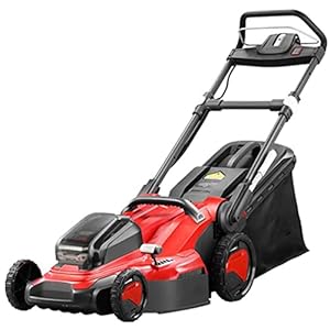 3 in 1 Lithium Ion Electric Lawn Mower Portable Battery Electric Lawn Mower Cordless Walk-behind Lawn Mower Foldable Electric Lawn Mower