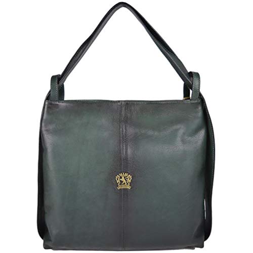 Pratesi Rosano Shoulder bag in genuine leather - B476 Bruce (Dark Green)