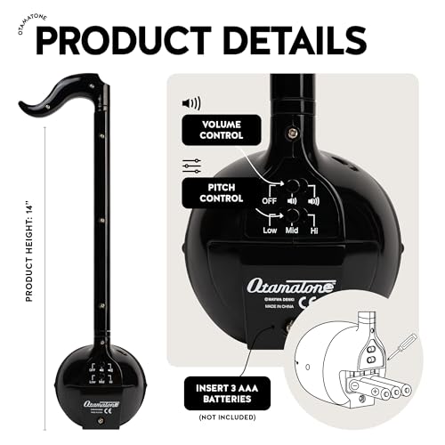 Image of Otamatone Japanese Electronic Musical Instrument Portable Music Synthesizer from Japan by Maywa Denki Educational Fun Gift for Children, Teens & Adults - Black Blue Unicorn Set