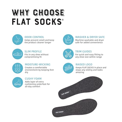 FLAT SOCKS 3 Pack Washable No Show Sockless Shoe Liners, Barefoot Show Inserts for Women and Men, Non Slip, Odor Control, Dark & Light Heather Grey, Sand (Small)3