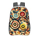 vector design target stampa zaino trasparente scuola viaggio bookpack ragazzi ragazze deposito libri di testo quaderni
