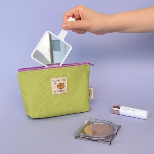 Image of Monolike Unmatched Friends daily Pouch, Green - Pencil Pouch, Portable Pencil Bag, Pencil Case, Office Pouch case