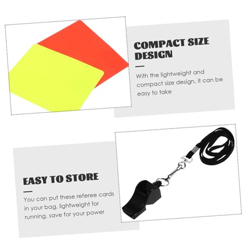Set de tarjetas y silbato para árbitro multiusos miniatura 4