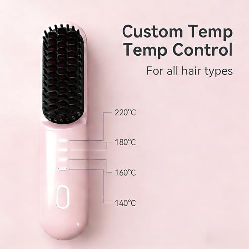 Cepillo alisador inalámbrico para cabello corto miniatura 4