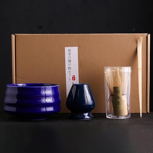 Matcha Whisk Scoop and Holder Matcha Bowl with Strainer