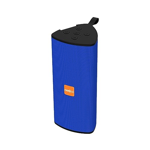 Image of FRONTECH Multimedia Speaker with FM Radio /USB /TF /and Aux Support 3 W Bluetooth Speaker / 800 mAh Battery, 1 Year Warranty (Blue- SW-0182)