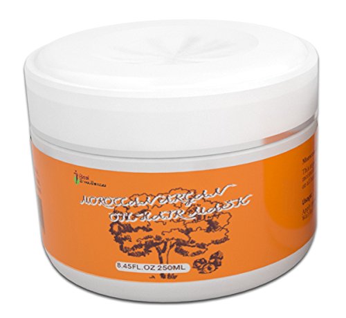 Intensive Hydrating Moroccan Argan Oil Hair Mask by Real Smoothness ~ Protein Enriched Formula Designed Deeply Condition Dry Damaged Hair & Restore Elasticity
