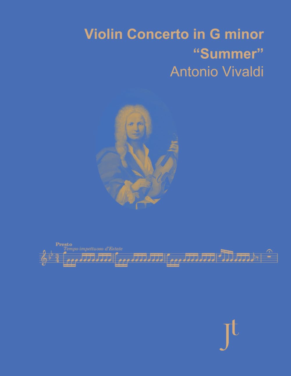 Vivaldi "Summer" Violin Concerto in G minor: Full bound score for study, performance and review