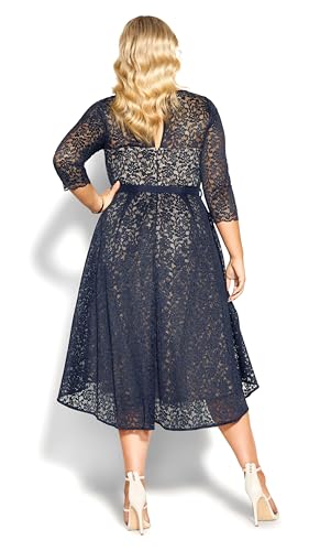 Image of City Chic Women's Plus Size Cocktail Dress - Lace Lover
