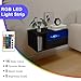 Homaterial Floating Nightstand with Charging Station and LED Lights, Floating Bedside Table with Drawers Wall Mounted Nightstands,for Bedroom Room, 21.3