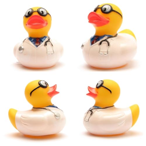 Duckshop I Badeente Arzt I Quietscheente I Quietscheentchen L: 7,5 cm I Geschenk Mediziner I Präsent Sammler