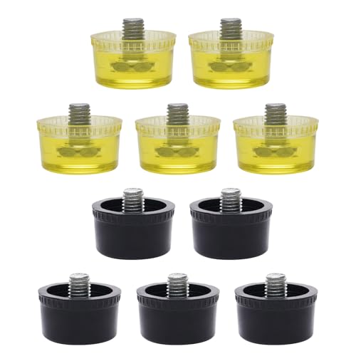 Multipurpose Rubber And Hammer Heads Replacement Set Yellow Black Tip For Projects Accurate And Safe Striking
