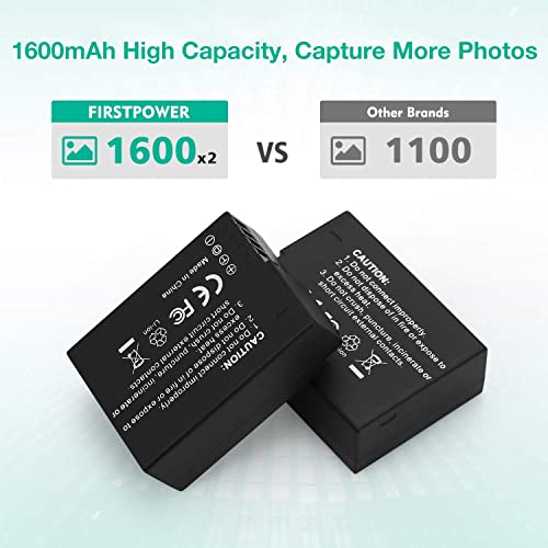 Firstpower Dmw-Blc12 Battery And Dual Usb Charger For Panasonic Lumix Dmc-G7, Dmc-G85, Dmc-G95, Dmc-Fz1000, Dc-Fz1000 Ii, Dmc-Gh2, Dmc-G5, Dmc-G6, Dmc-Gx8, Dmc-Fz200, Dmc-Fz300, Dmc-Fz2500 Cameras #TOP1