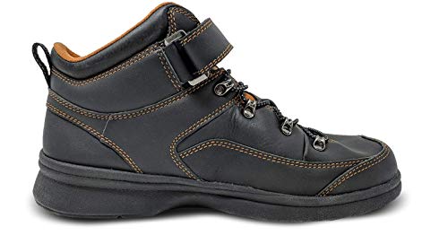 I-RUNNER Men Pioneer Black Leather 10.5 Wide (2E) US