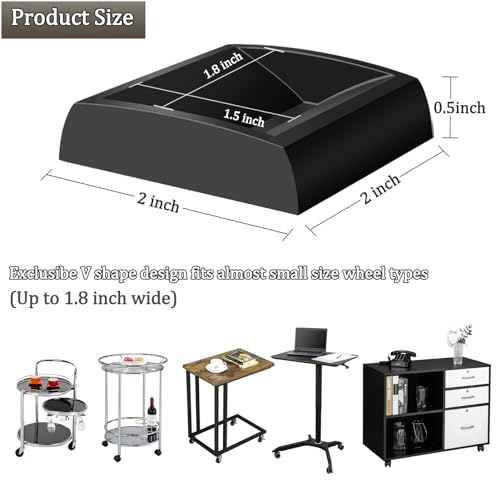 Mejores precios y opiniones de Ruedas para Muebles de silicona para comprar hoy. 2 Imagen adicional