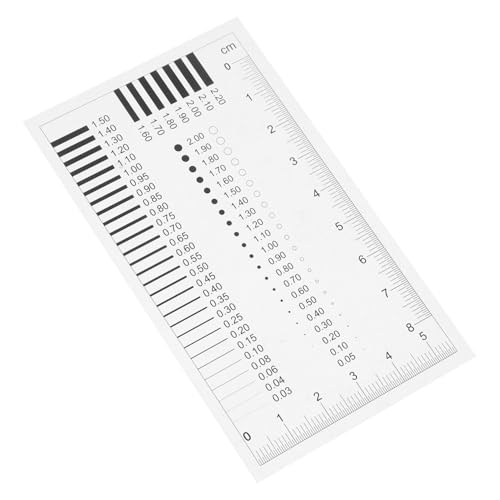 VILLFUL Scratch Inspection Ruler High Precision Measurement for Diameter Defects