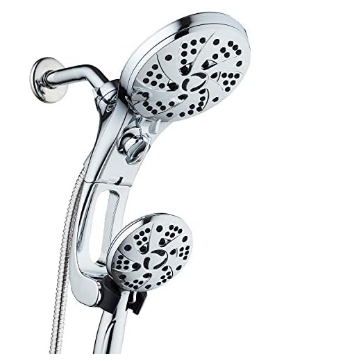Dream Spa Shower Heads | Shower Head Dream Spa High Pressure 3-way Rain & Handheld Shower Head Combo with Easy Reach Diverter Switch, Adjustable Extension Arm and Extra Long 72 inch Stainless Steel Hose - All Chrome Finish - Top US Brand