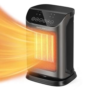 Spardar ventilatorkachel 1800W energiebesparende ventilatorkachel kleine verwarming met thermostaat oververhittingsbeveiliging 3 modi verwarmingsventilator voor kantoor woonkamer