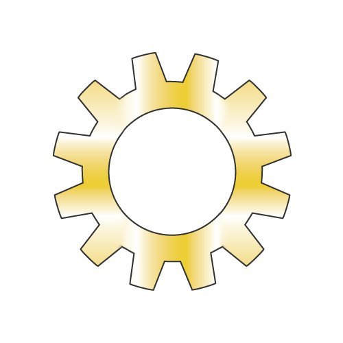 1/4" External Tooth Lock Washers/Steel/Zinc Yellow/Outer Diameter: .494" - .510" / Thickness Range : .023" - .028" (Carton: 10,000 pcs)