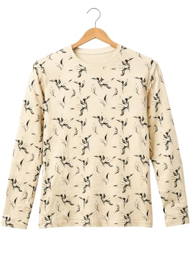 Image of RodZen Oversized | Loose Fit |Full Sleeves Cotton Loopnet Round Neck T-Shirt for Womens /Girls