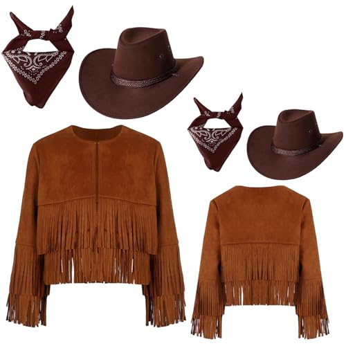 Disfraz infantil estilo vaquero con chaqueta de flecos miniatura 5